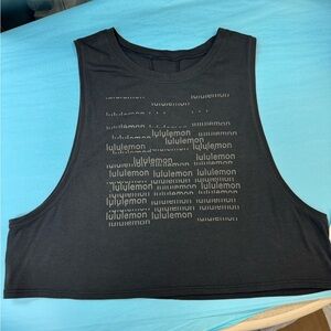 lululemon athletica Black cropped tank